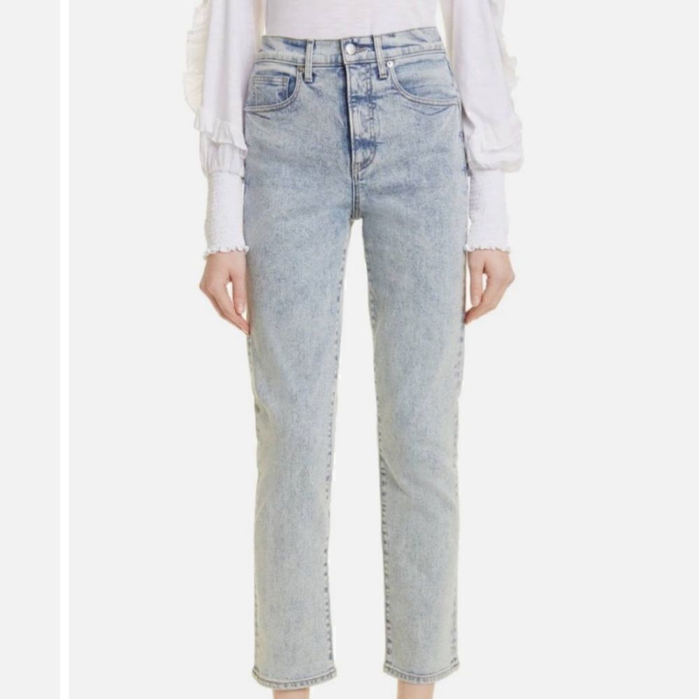 Veronica Beard Ryleigh Slim Straight Hi-Rise Jeans Vail